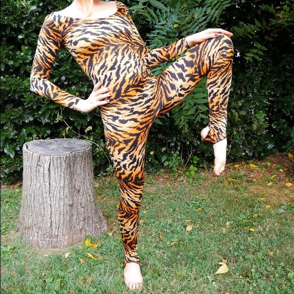 Tiger Print Catsuit - Picture 1 of 11
